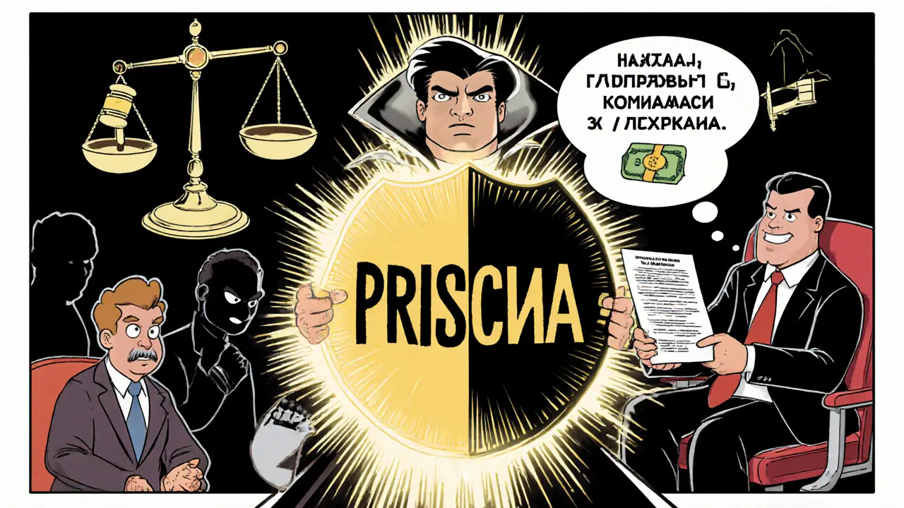 Адвокат защищает клиента щитом присяги, юрист работает для босса в офисе