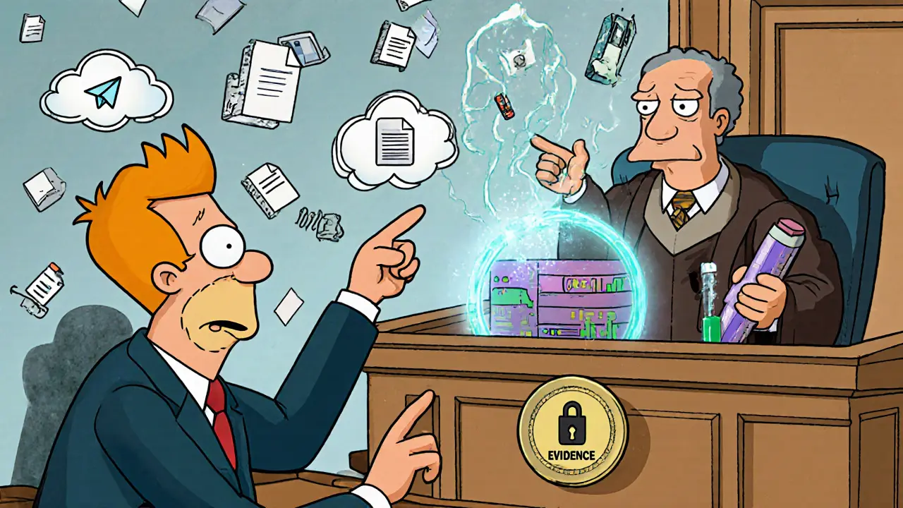 Юрист фиксирует цифровые доказательства, пока контрагент пытается их стереть.