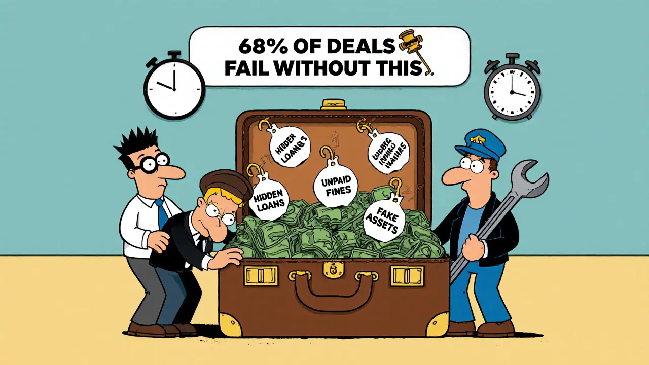 Команда экспертов вытаскивает из чемодана бомбы с надписями &#039;Скрытые займы&#039; и &#039;Фальшивые активы&#039;.