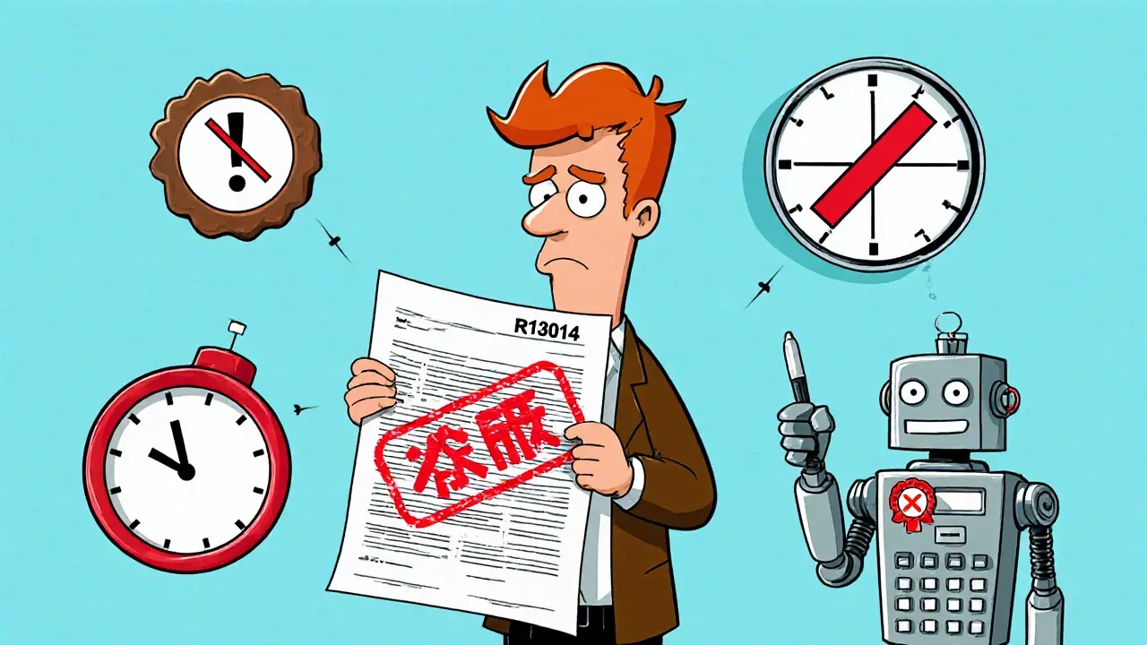 Форма с отказом и ошибками: не заверенный документ, просроченный срок и неправильный расчет долей.