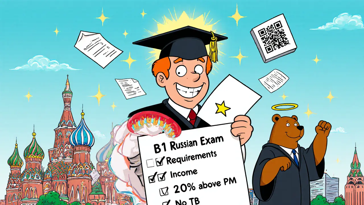 Выпускник российского вуза получает ВНЖ с подтвержденными требованиями вокруг него.