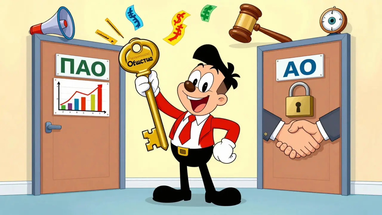 Акционерное общество (АО): виды, особенности и отличия от ООО