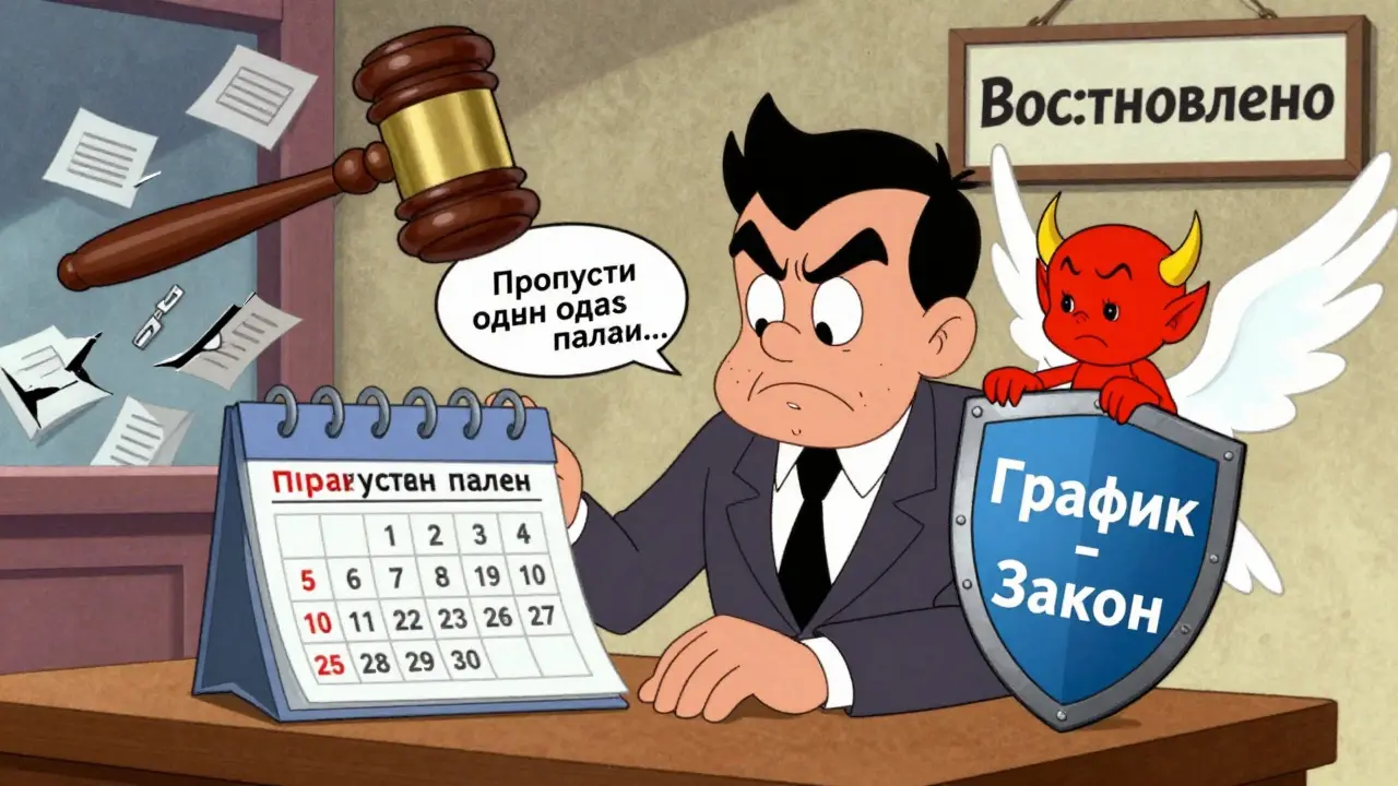 Руководитель следит за графиком платежей, борясь с искушением нарушить соглашение.