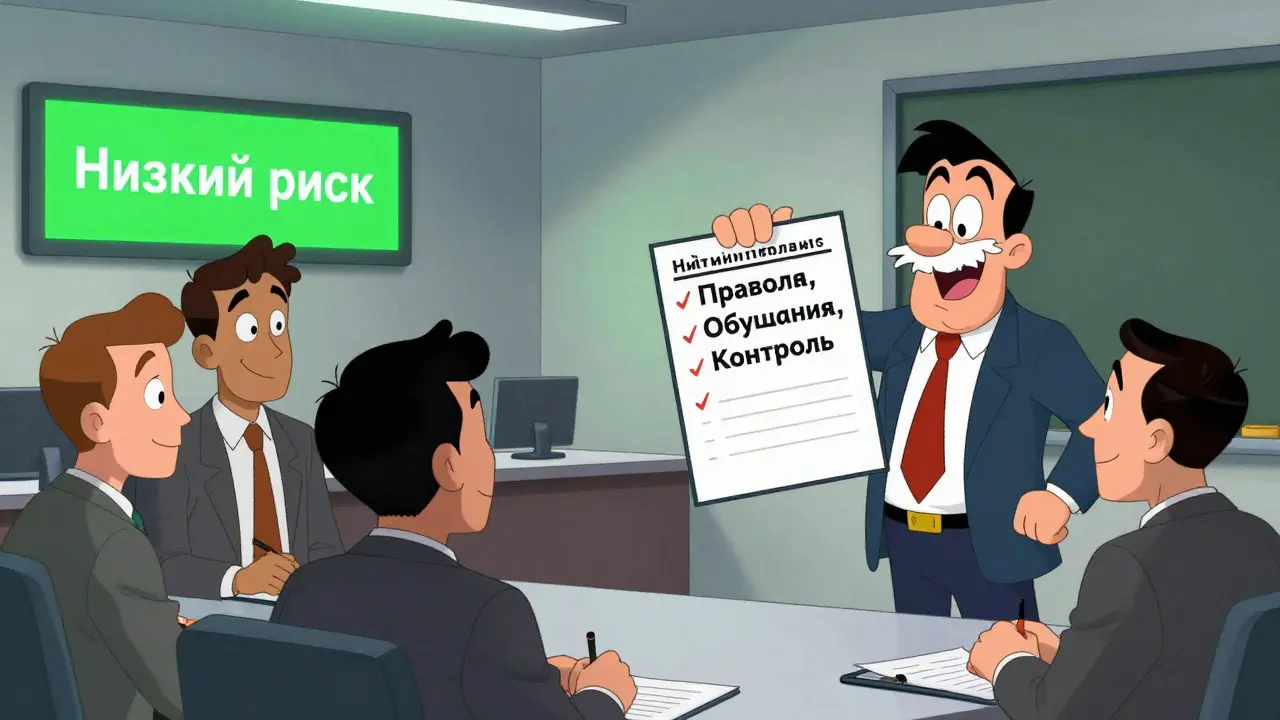 Сотрудники компании проходят обучение по антимонопольному комплаенсу с веселым инструктором.