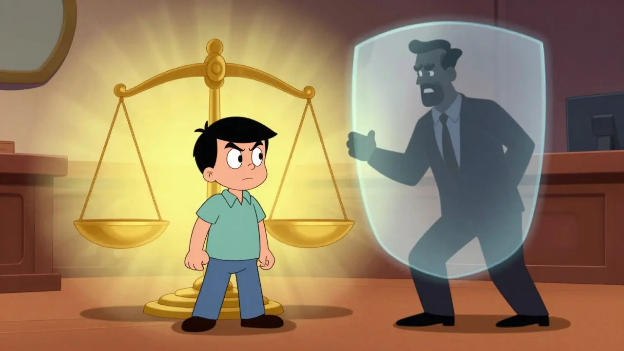 Весы правосудия защищают сотрудника от незаконных действий