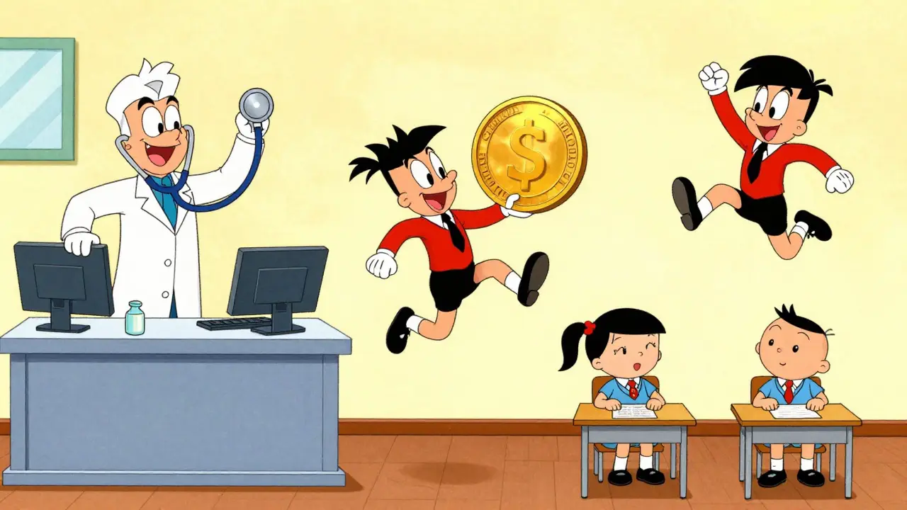 Этапы проверки кандидатов: медицина, финансы и обучение в стиле ретро-мультфильма